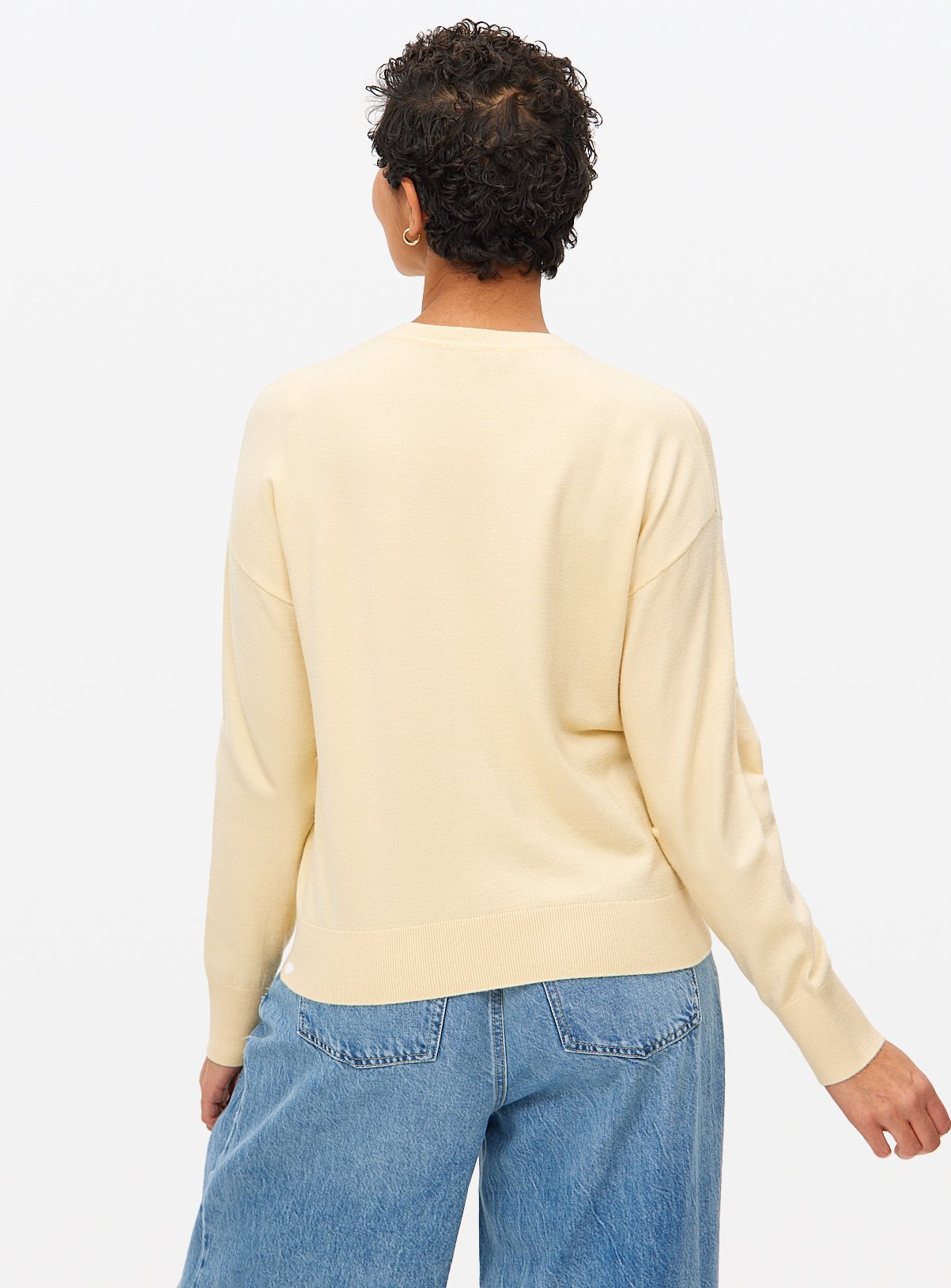 Light Yellow Soft Touch Pocket Jumper 14 - Image 5 thumbnail